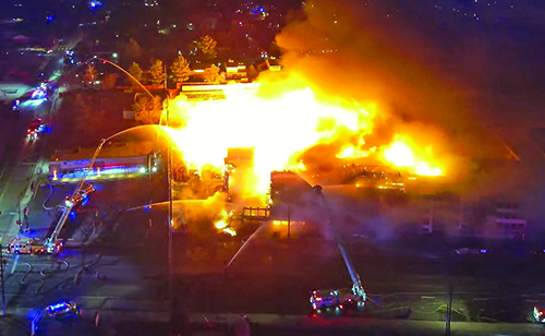 Five-Alarm Blaze Destroys ­Apartment Project: Suspect Arrested For Arson